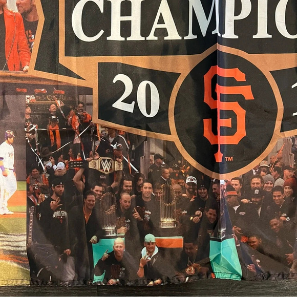 San Francisco Giants MLB 2014 World Series Baseball Team Flag Collectible - Picture 5 of 10